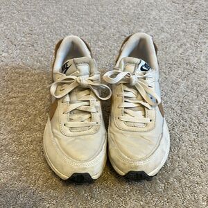 Nike White and Tan Sneakers